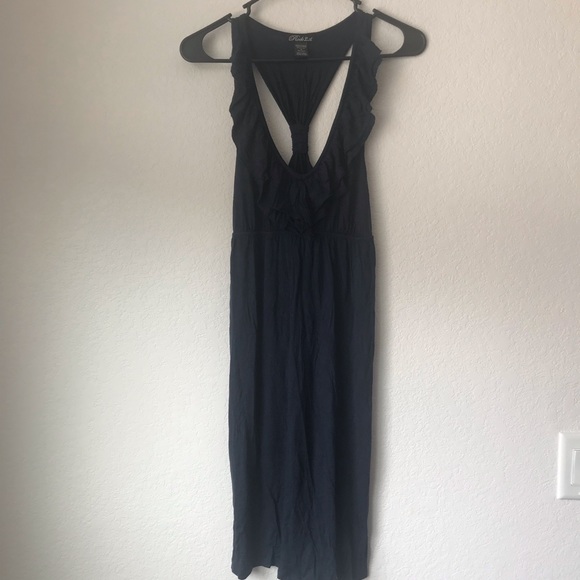 Dark Navy Blue Racerback Sun Dress - Picture 1 of 5